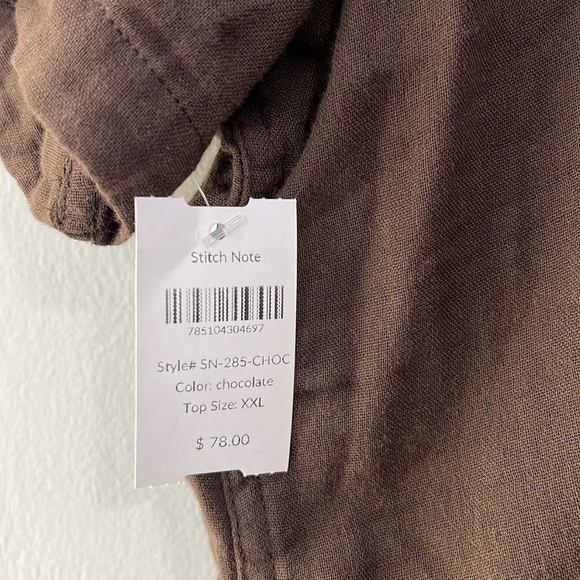 NWT Stitch Note Men's Short Sleeve Dress Shirt / Size XXL - Picture 3 of 11